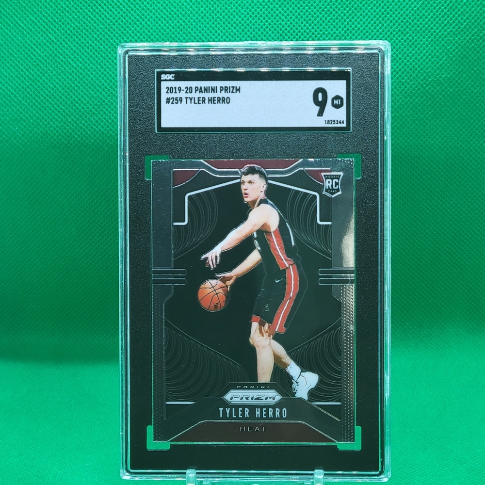 2019-20 Panini Prizm Tyler Herro Rookie Card RC #259 Miami Heat SGC 9 MINT HOT!